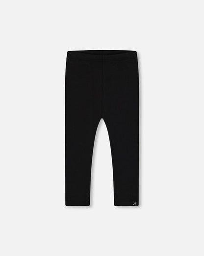 Rib Leggings Black-0
