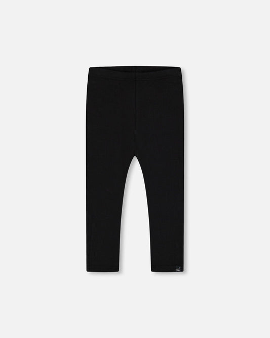 Rib Leggings Black-0