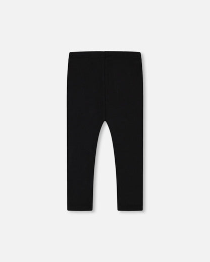 Rib Leggings Black-1