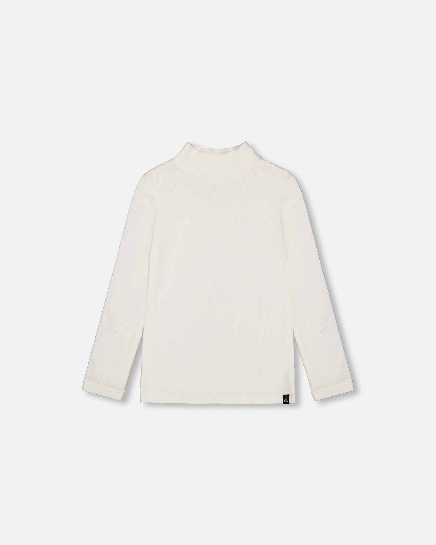 Super Soft Brushed Mock Neck Top Off White-0