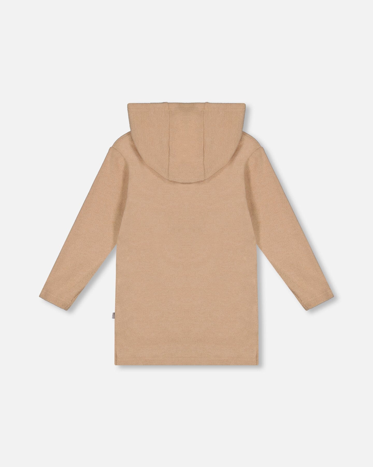 Hooded Rib Tunic Beige-2