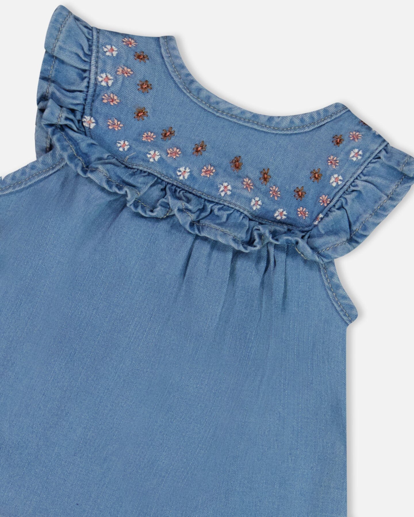 Light Soft Denim Dress And Bloomer Set-3