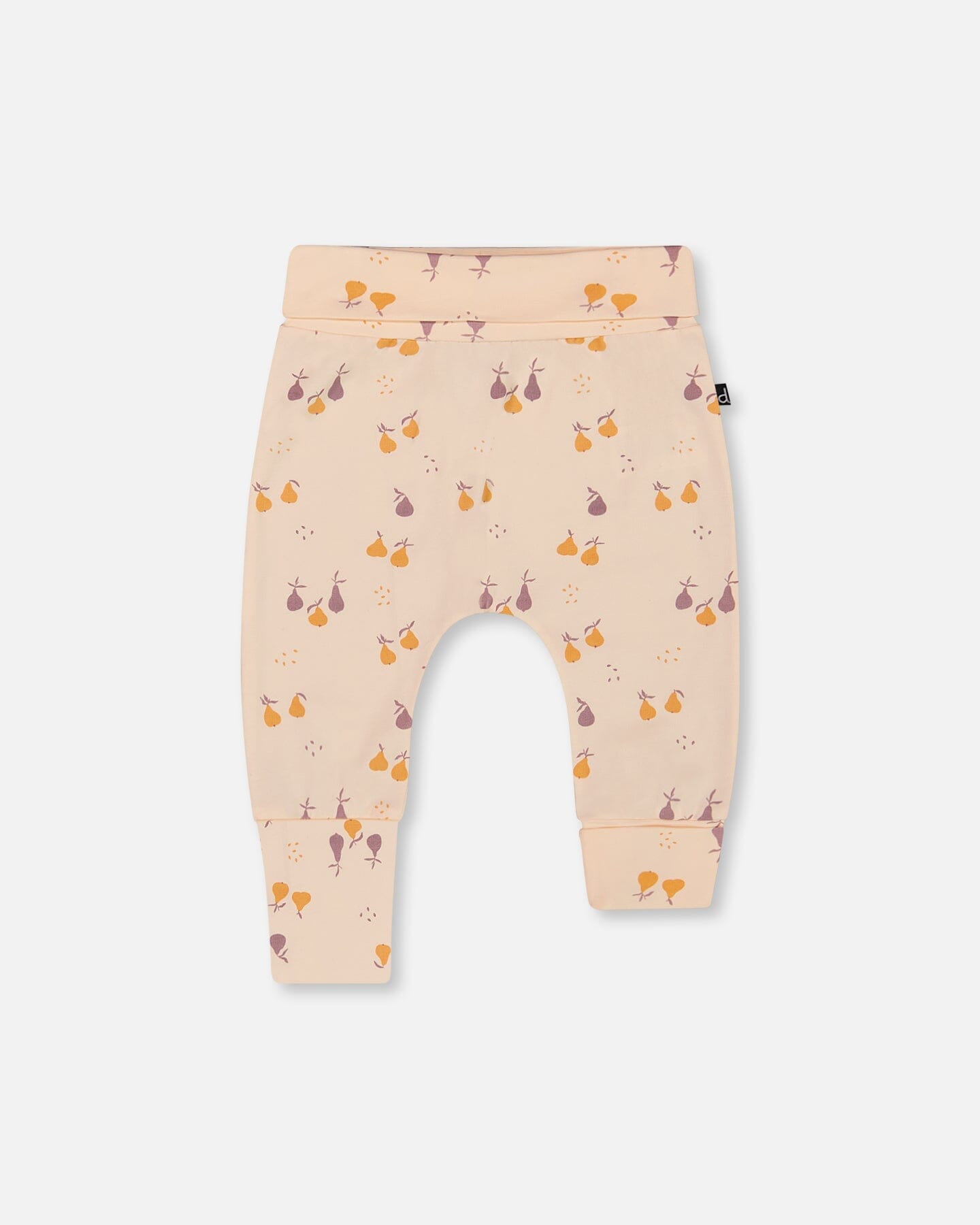 Organic Cotton Evolutive Pant Peach Printed Pears-0