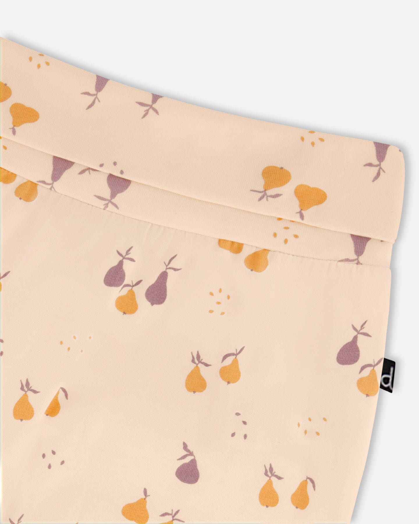 Organic Cotton Evolutive Pant Peach Printed Pears-2