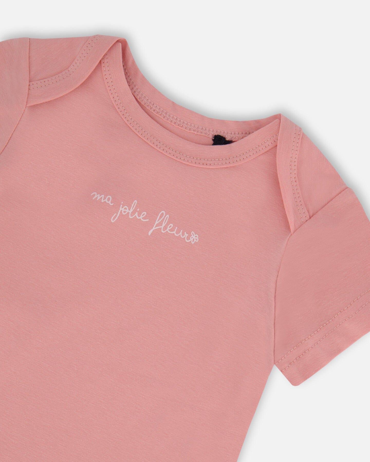 Organic Cotton Onesie Soft Pink-2