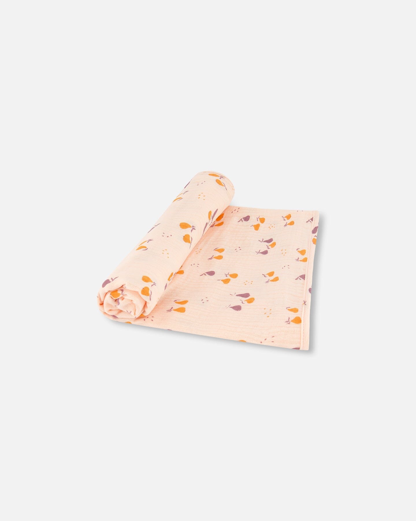 Printed Muslin Blanket Peach With Pears-0