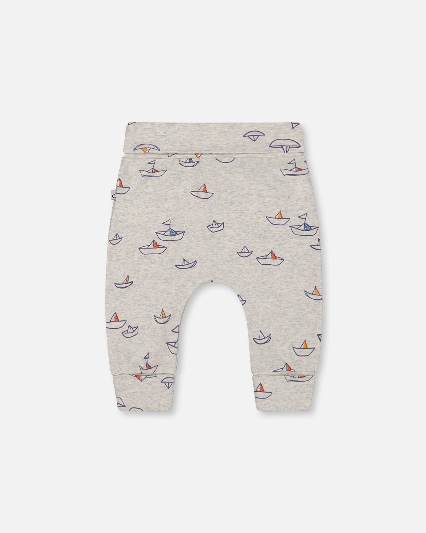 Printed Organic Cotton Evolutive Pant Little Paper Boat-1