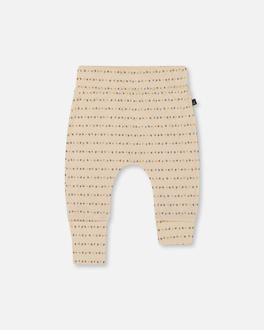 Printed Organic Cotton Evolutive Pant Off-White-0