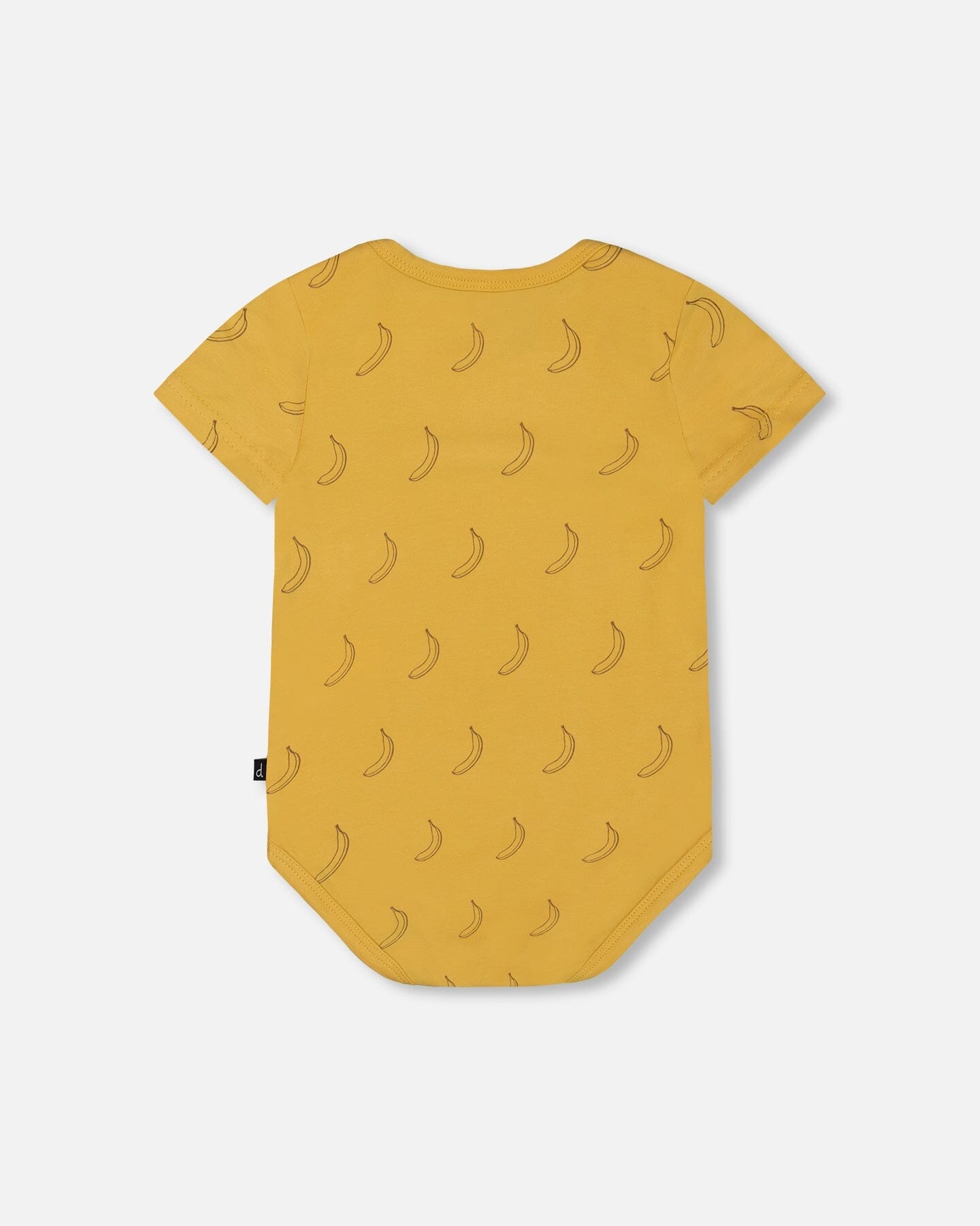 Organic Cotton Onesie Printed Yellow Bananas-1