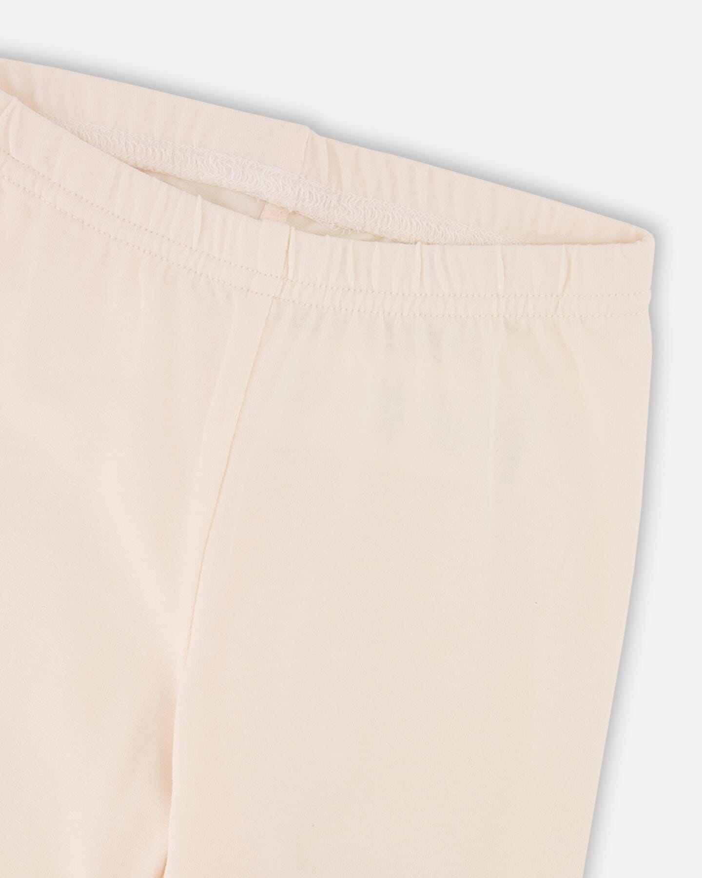 Organic Cotton Legging Cream With Blue Flowers-3