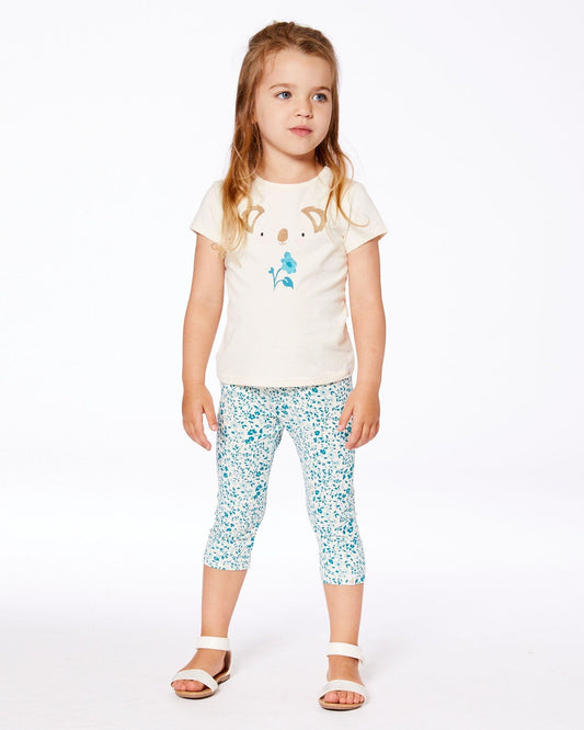 Organic Cotton Tee Cream And Koala-1