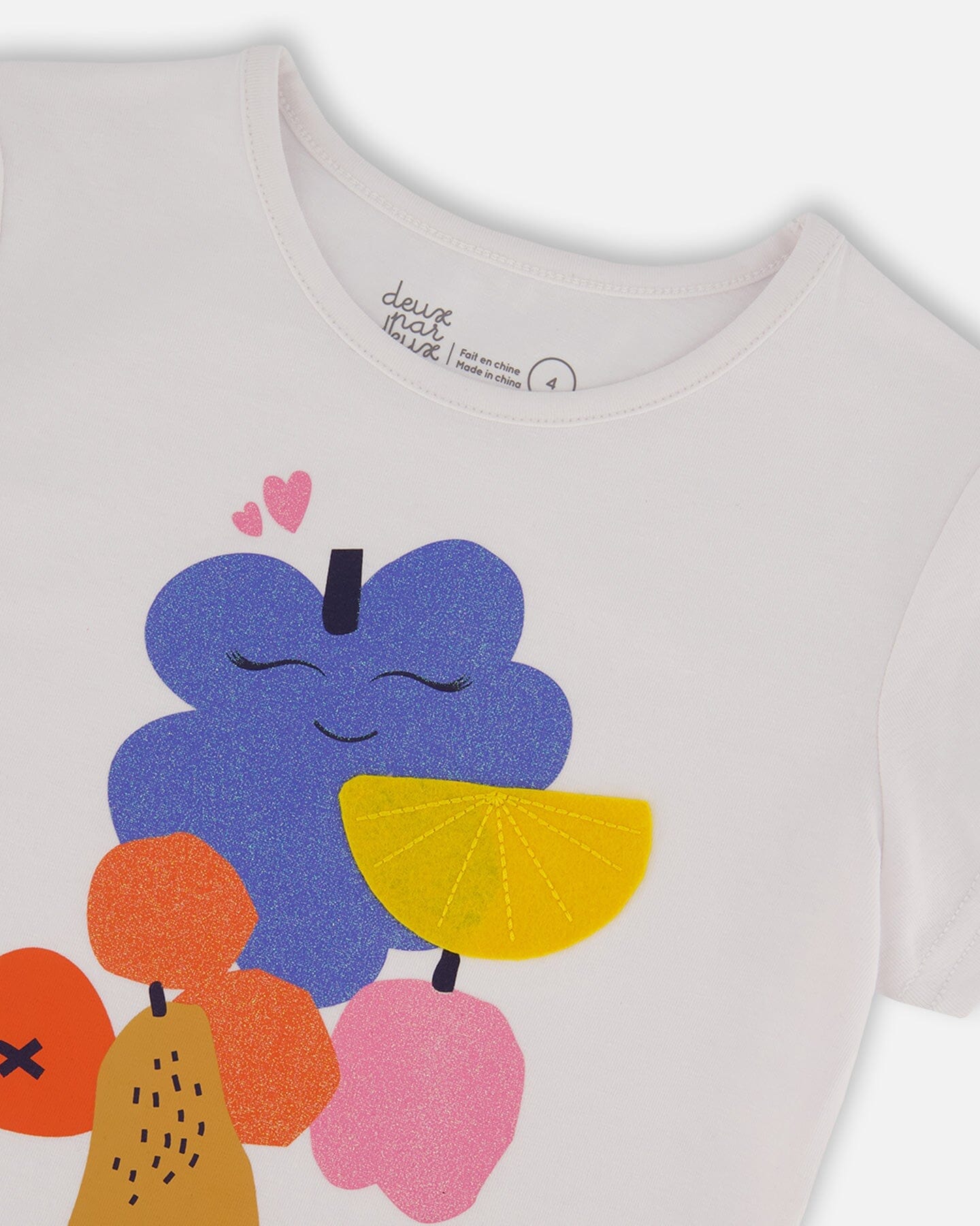 Organic Cotton Tee Fruits On White Background-4