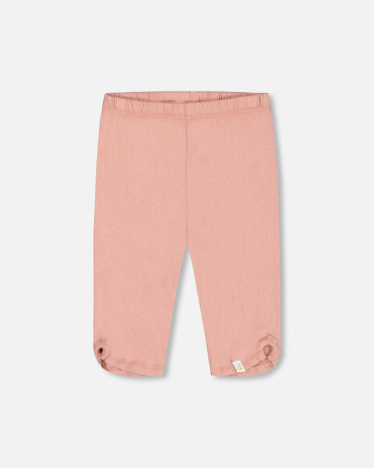 Crinkle Jersey Capri Legging Dark Old Pink-0