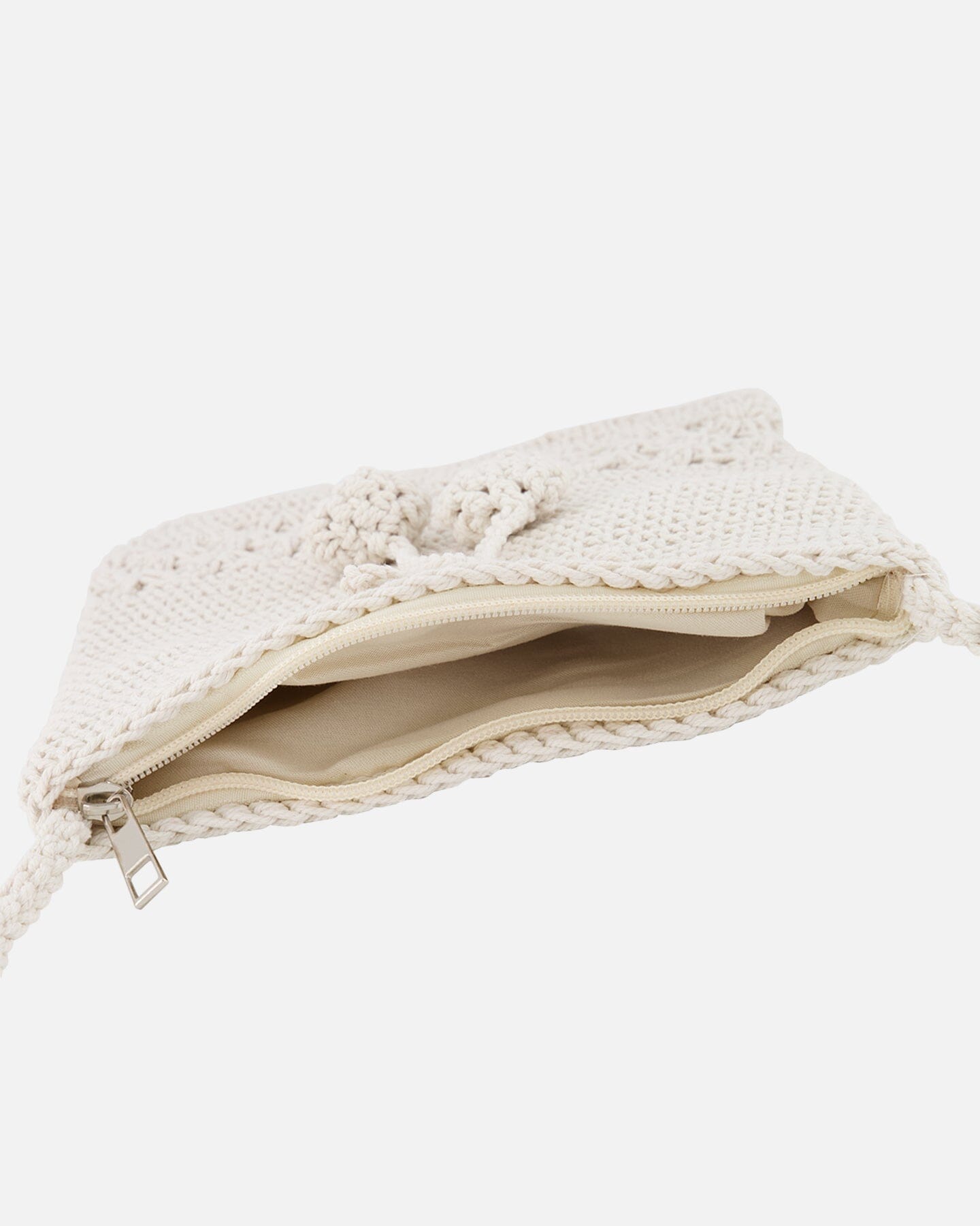Crochet Bag Off-White Knit-2