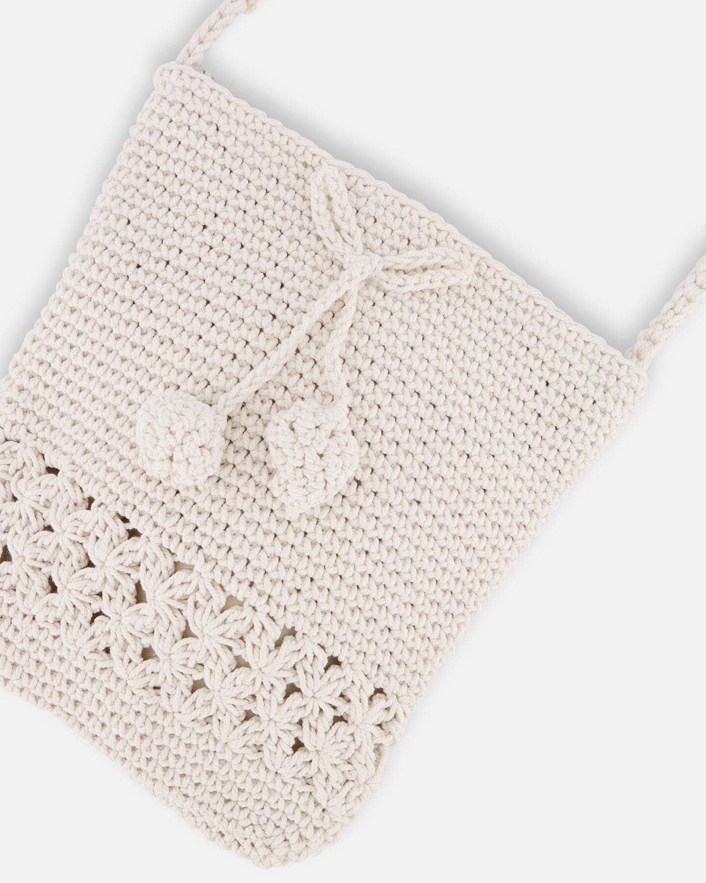 Crochet Bag Off-White Knit-3