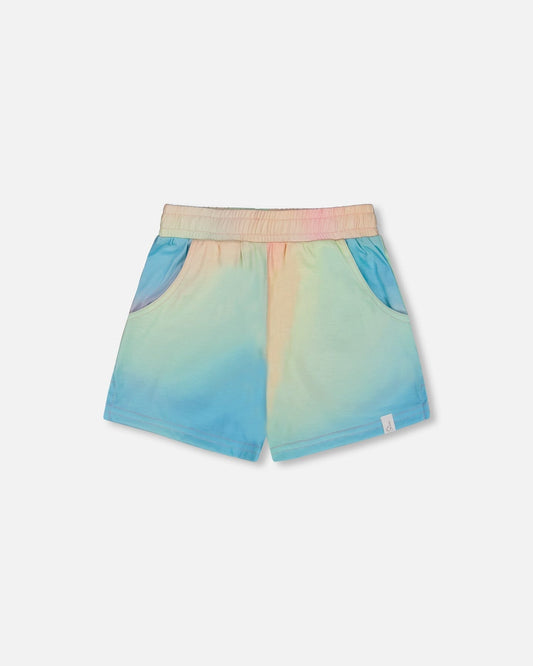 Printed Short Multicolored Tie Dye-0