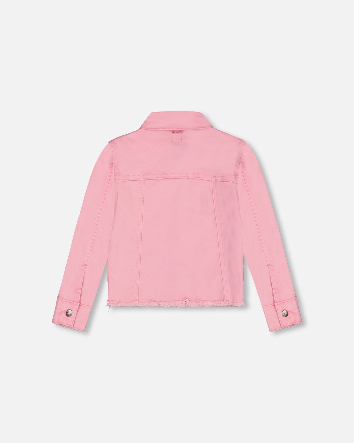 Jean Jacket With Embroidery Pink And Multicolored Gummies-3