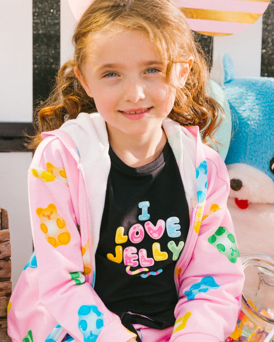 Organic Cotton Tee With Print And Knot Black And Multicolored-1