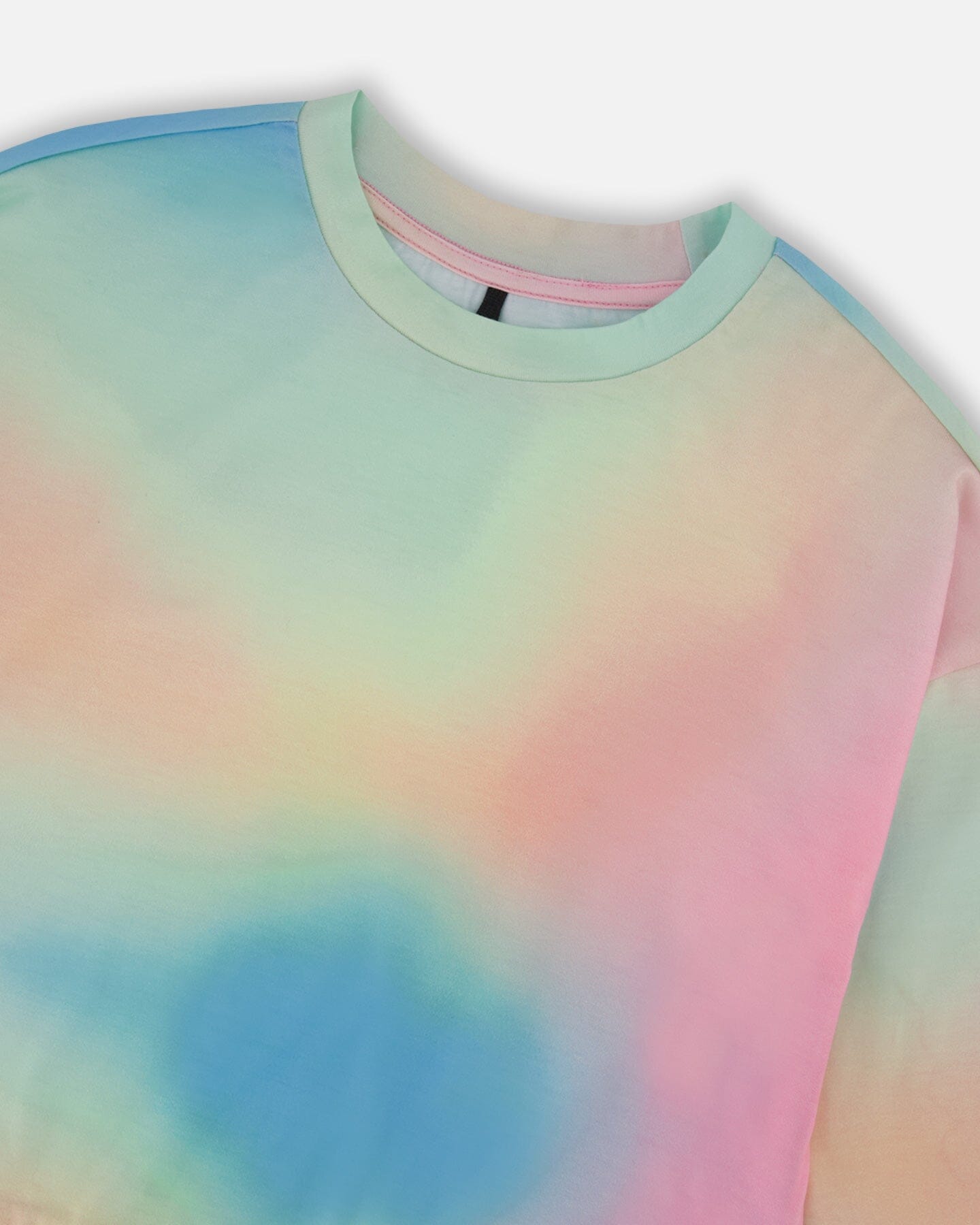 Printed Long Sleeve Top Multicolored Tie Dye-3