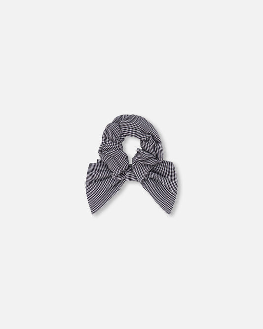 Hair Elastic With Bow Sparkling Black-1