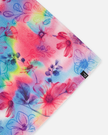 Printed Beach Towel Butterflies On Multicolored Background-3