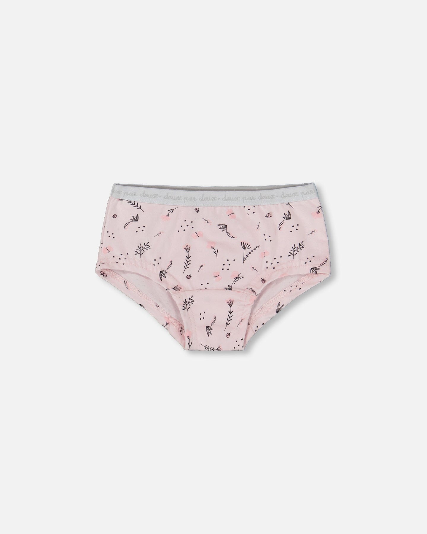 Printed Organic Cotton Boyshort Panties (Pack Of 3) Multicolored-2