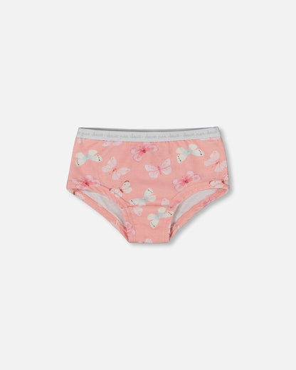 Printed Organic Cotton Boyshort Panties (Pack Of 3) Multicolored-3