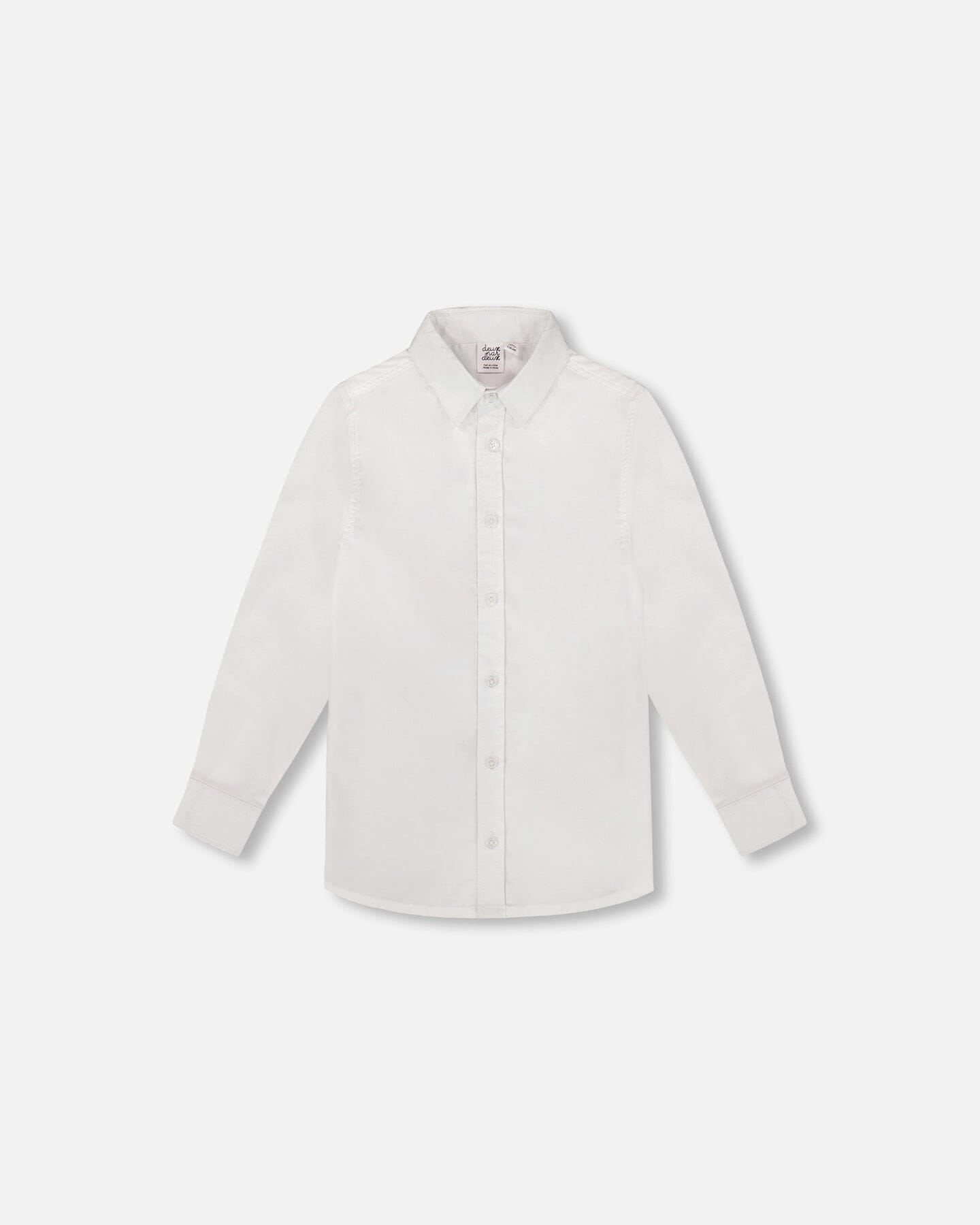 Long Sleeve Button Down Shirt White-0