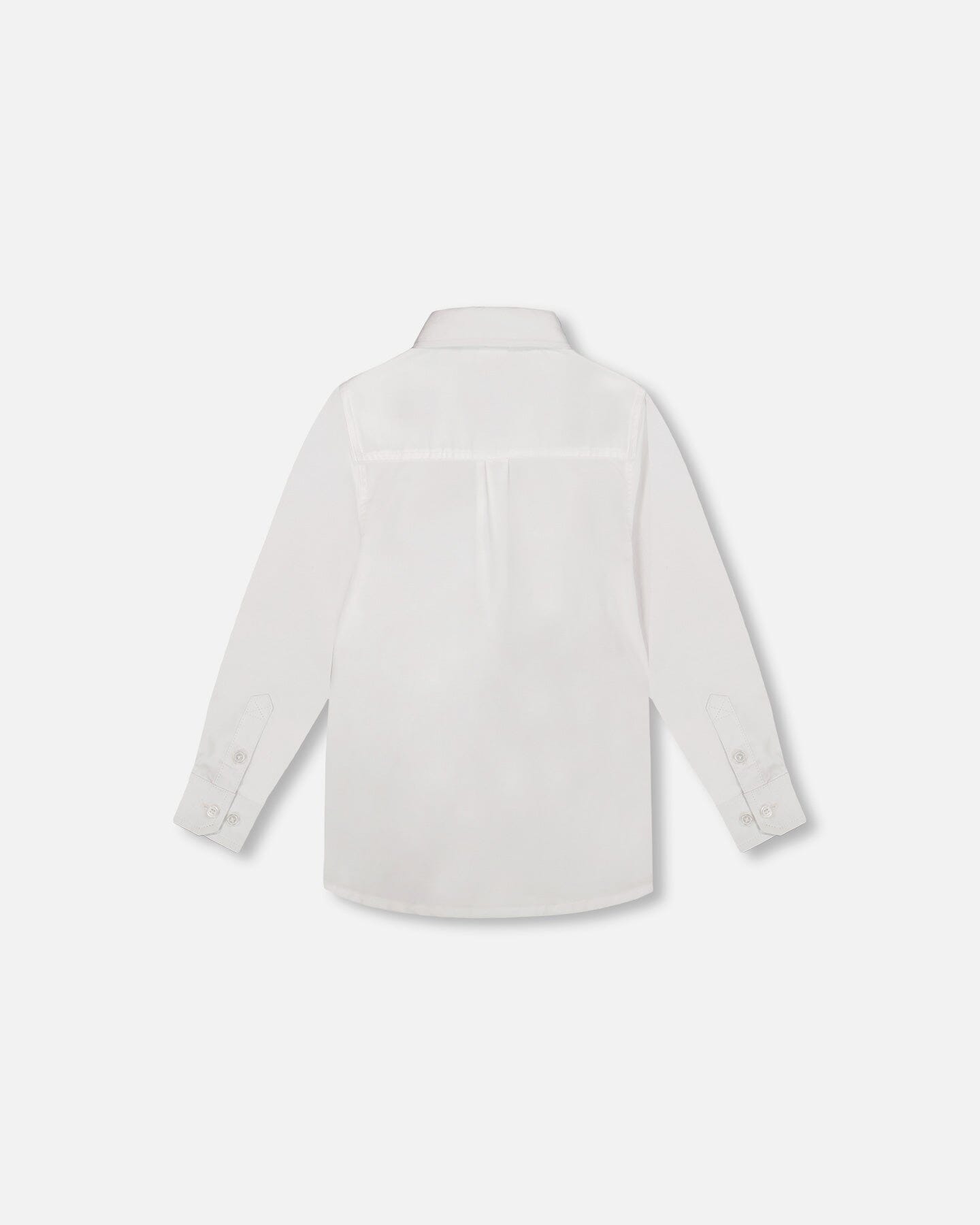 Long Sleeve Button Down Shirt White-2