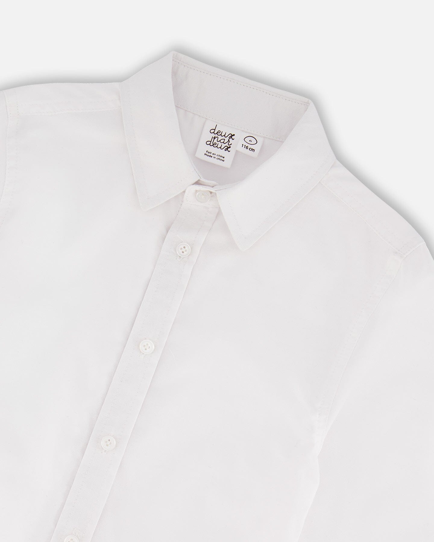 Long Sleeve Button Down Shirt White-4
