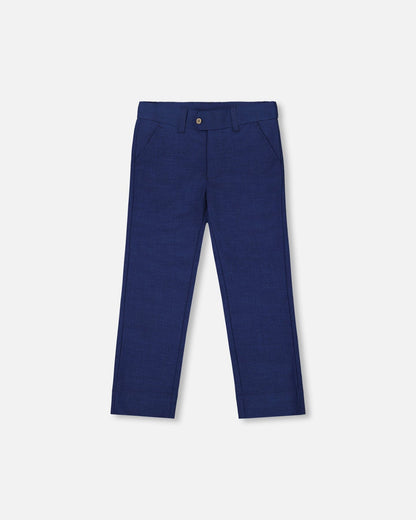 Slant Pocket Pants Navy Blue-0