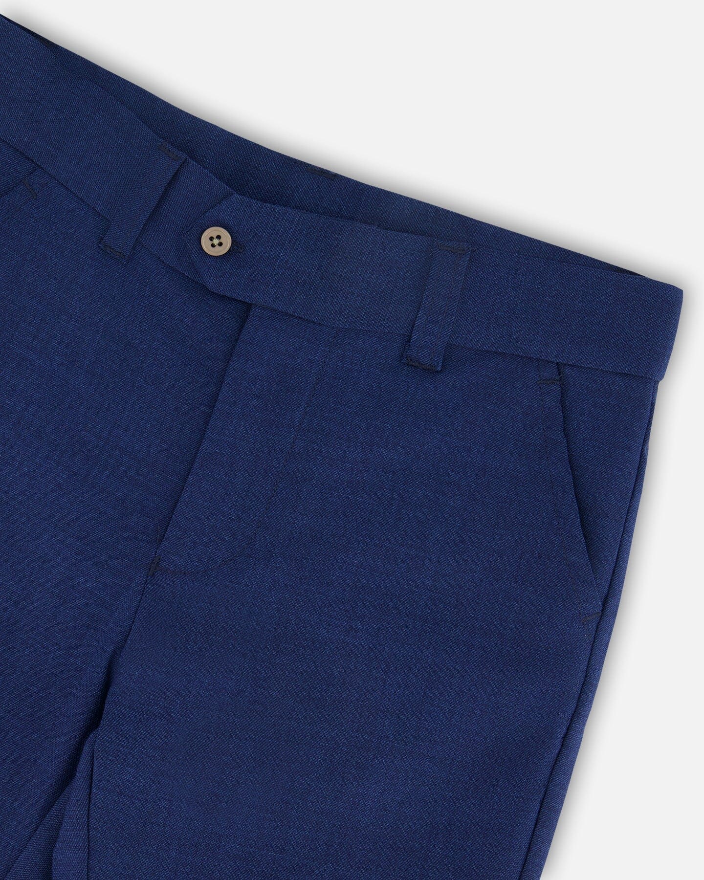 Slant Pocket Pants Navy Blue-4