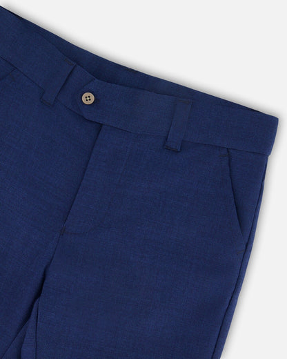 Slant Pocket Pants Navy Blue-4