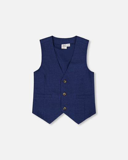 Sleeveless Vest Navy Blue-0