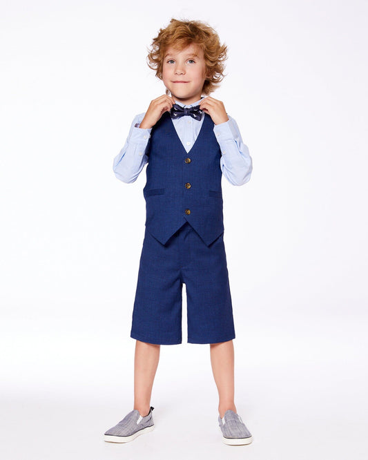 Sleeveless Vest Navy Blue-1