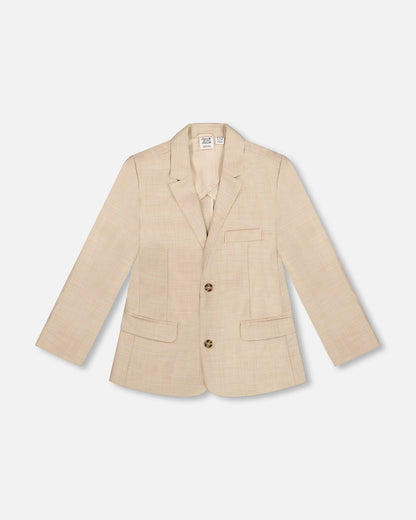 Two Button Blazer Light Taupe-0