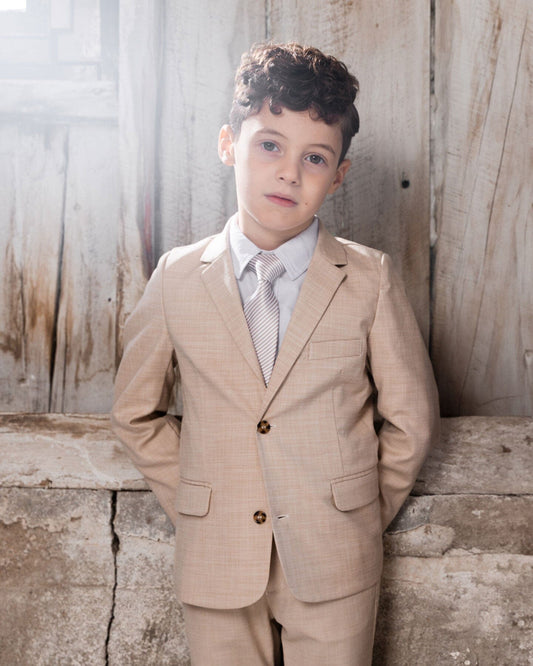 Two Button Blazer Light Taupe-1