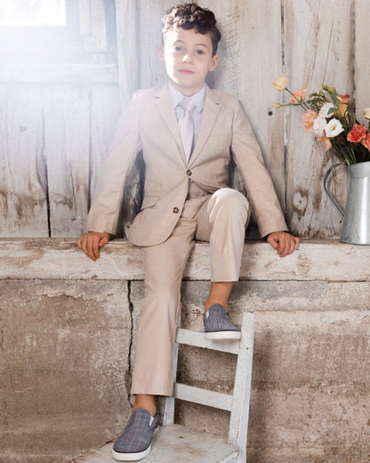 Two Button Blazer Light Taupe-2