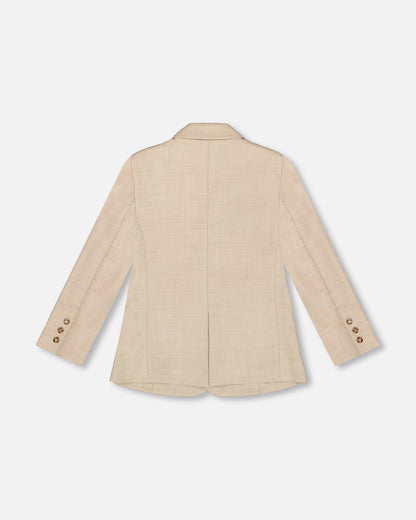Two Button Blazer Light Taupe-4