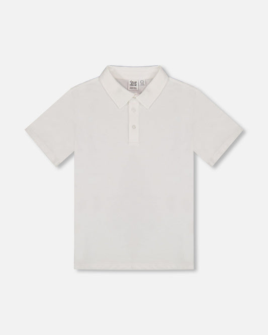 Short Sleeve Polo Shirt White-0