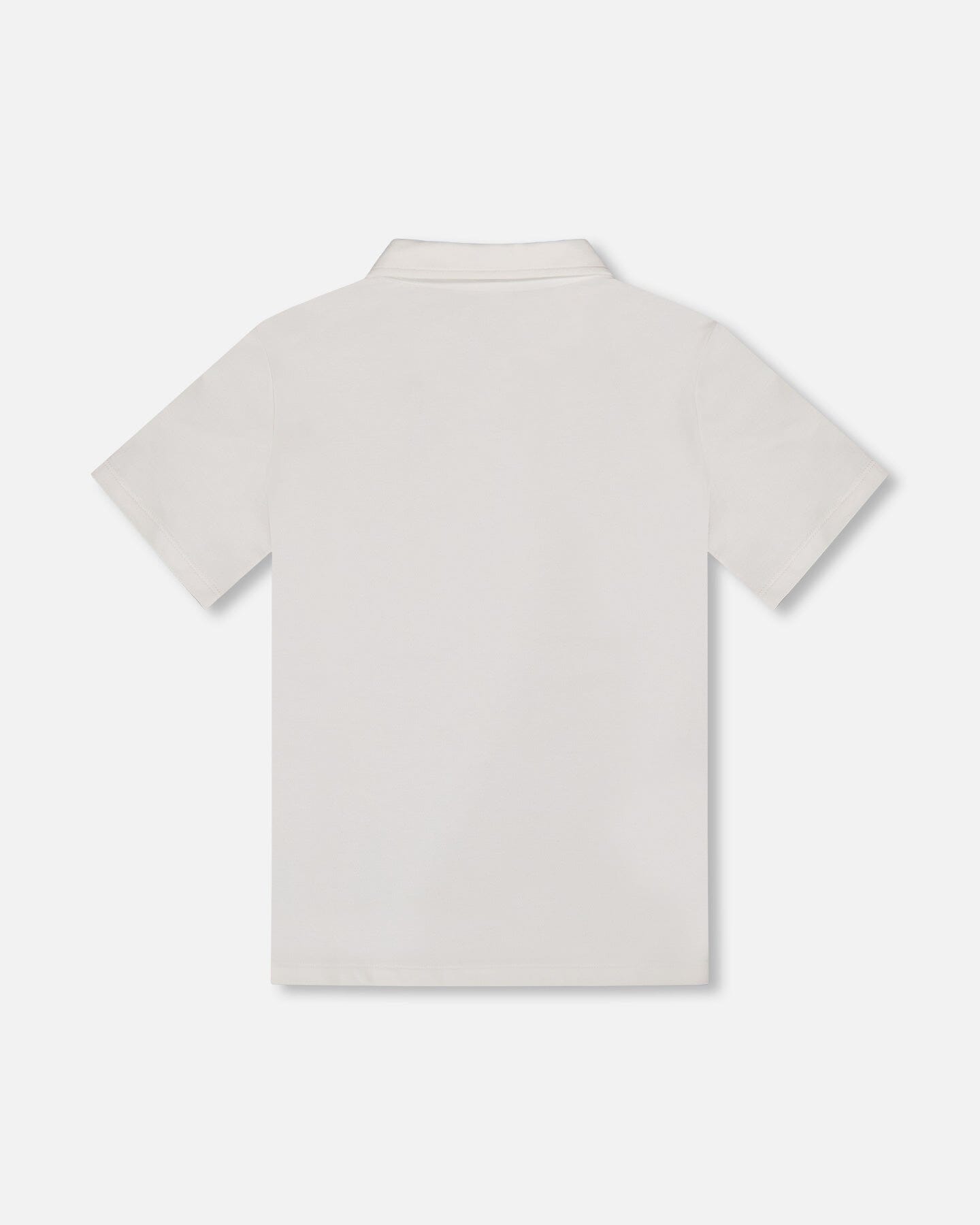 Short Sleeve Polo Shirt White-2
