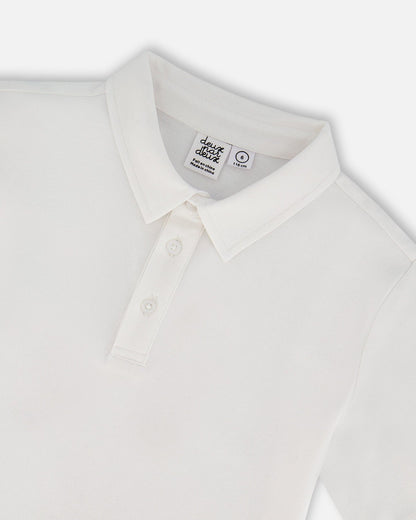 Short Sleeve Polo Shirt White-3