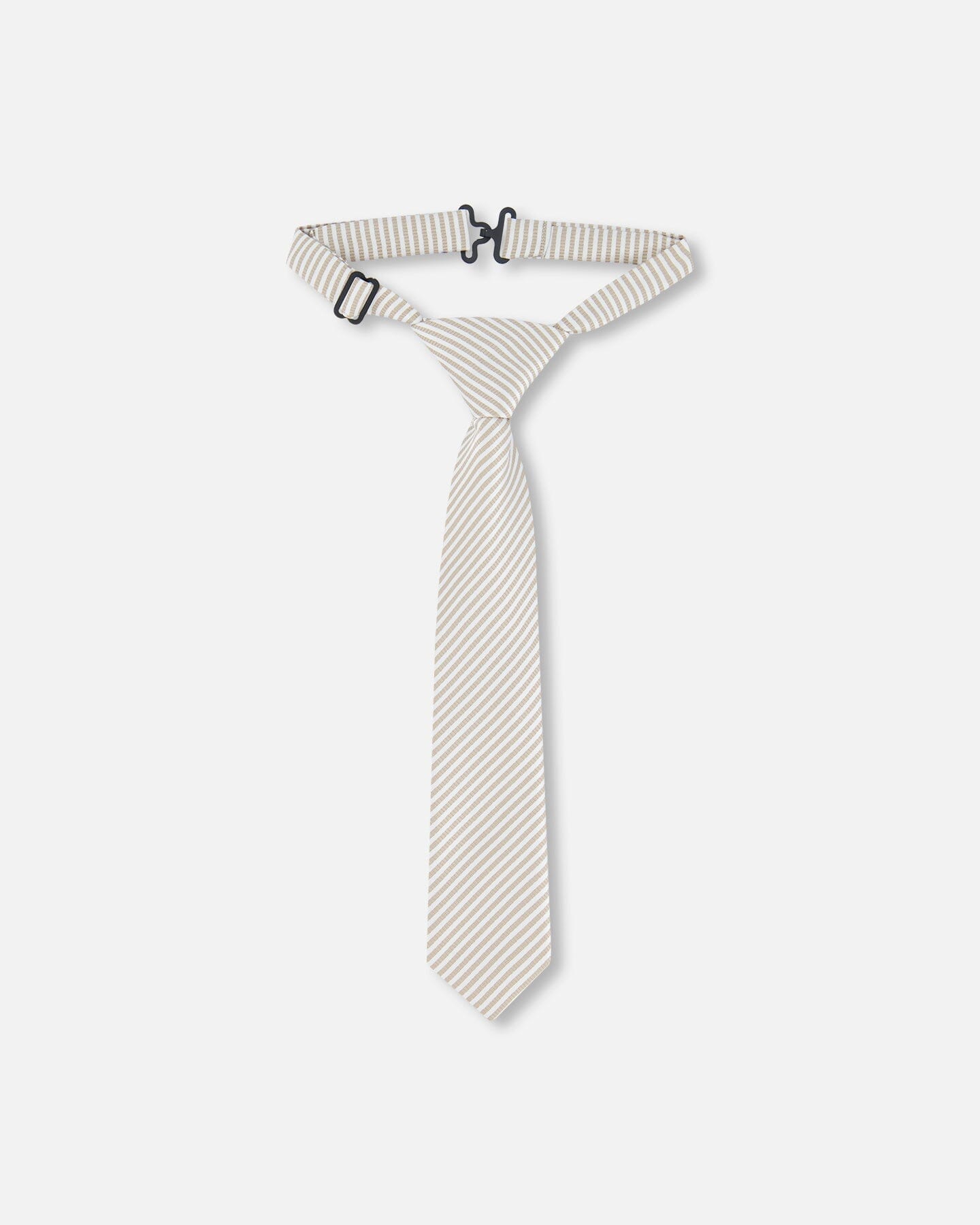 Neck Tie Light Taupe Striped-0