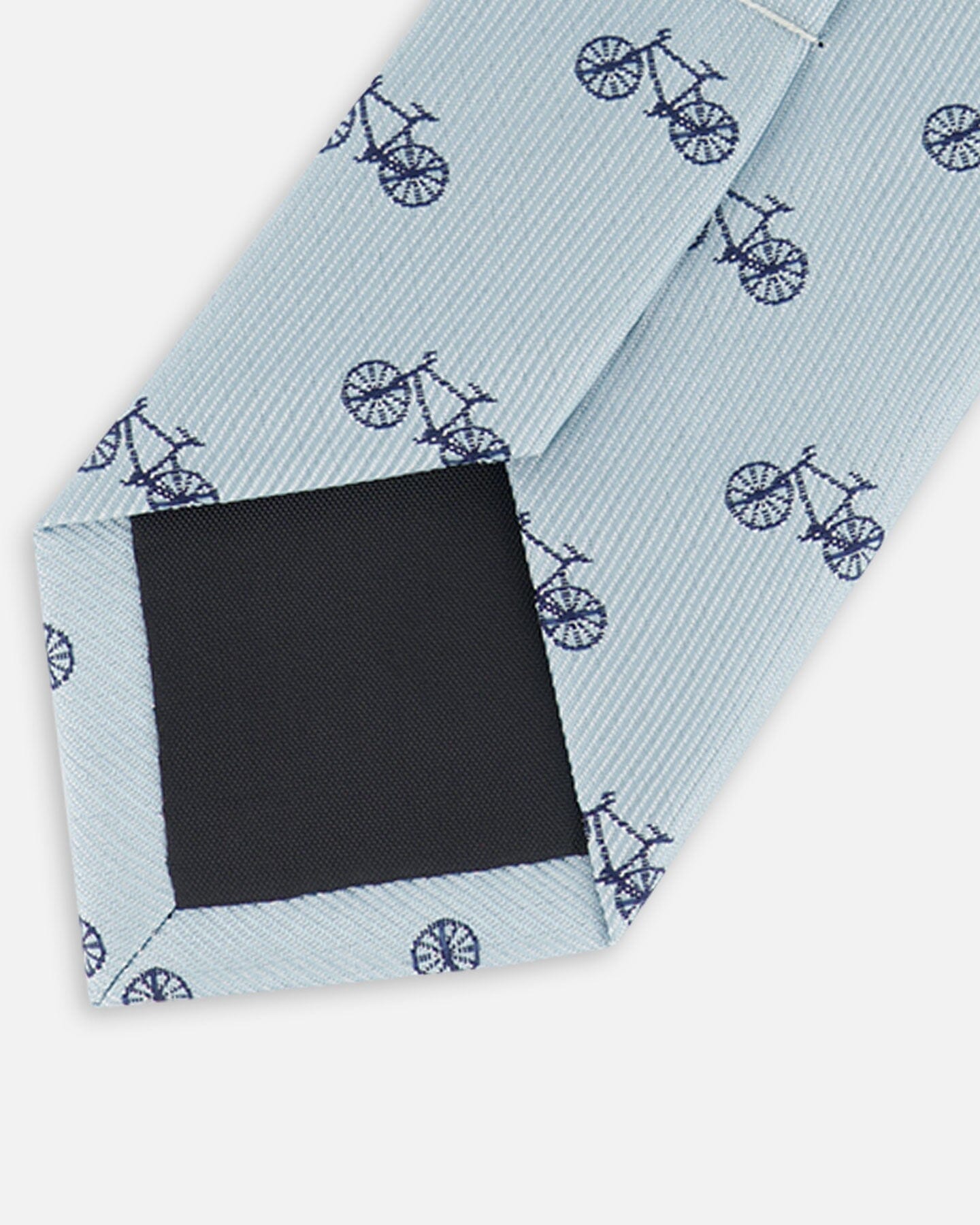 Neck Tie Pale Blue With Bicycle-2