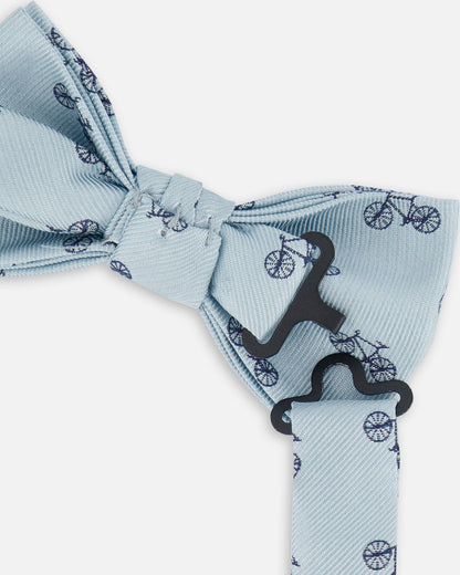 Bow Tie Pale Blue With Bicycle-2