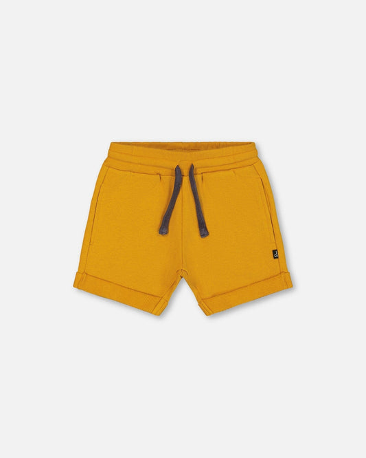 French Terry Short Vibrant Orange-0