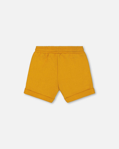 French Terry Short Vibrant Orange-3