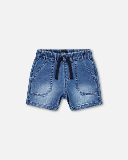 Denim Short Dark Denim Blue-0