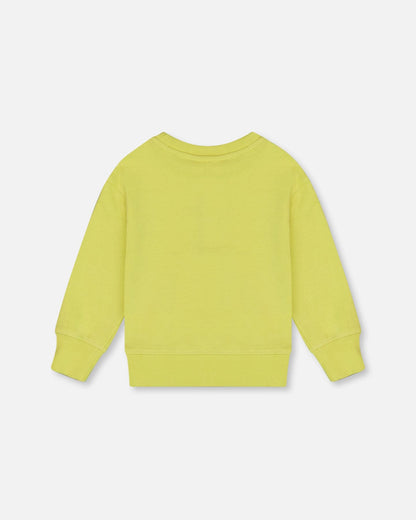 Pullover Graphic Sweatshirt Lime Green-3
