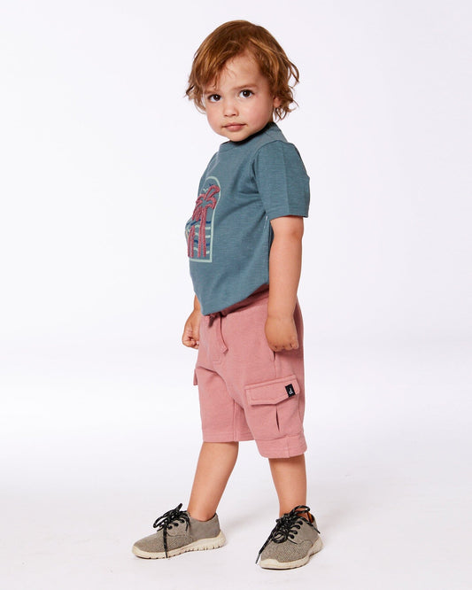 French Terry Short Dark Old Rose-1